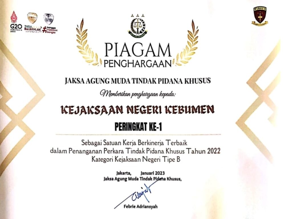 reward pidsus kejaksaan
